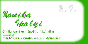 monika ipolyi business card